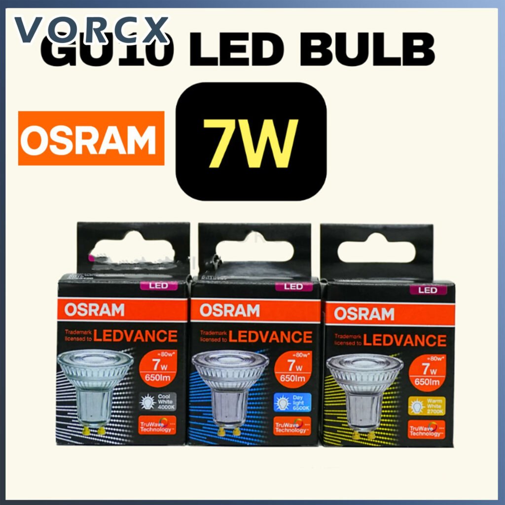 OSRAM 7W GU10 BULB 36D 2700k 4000k 6500k