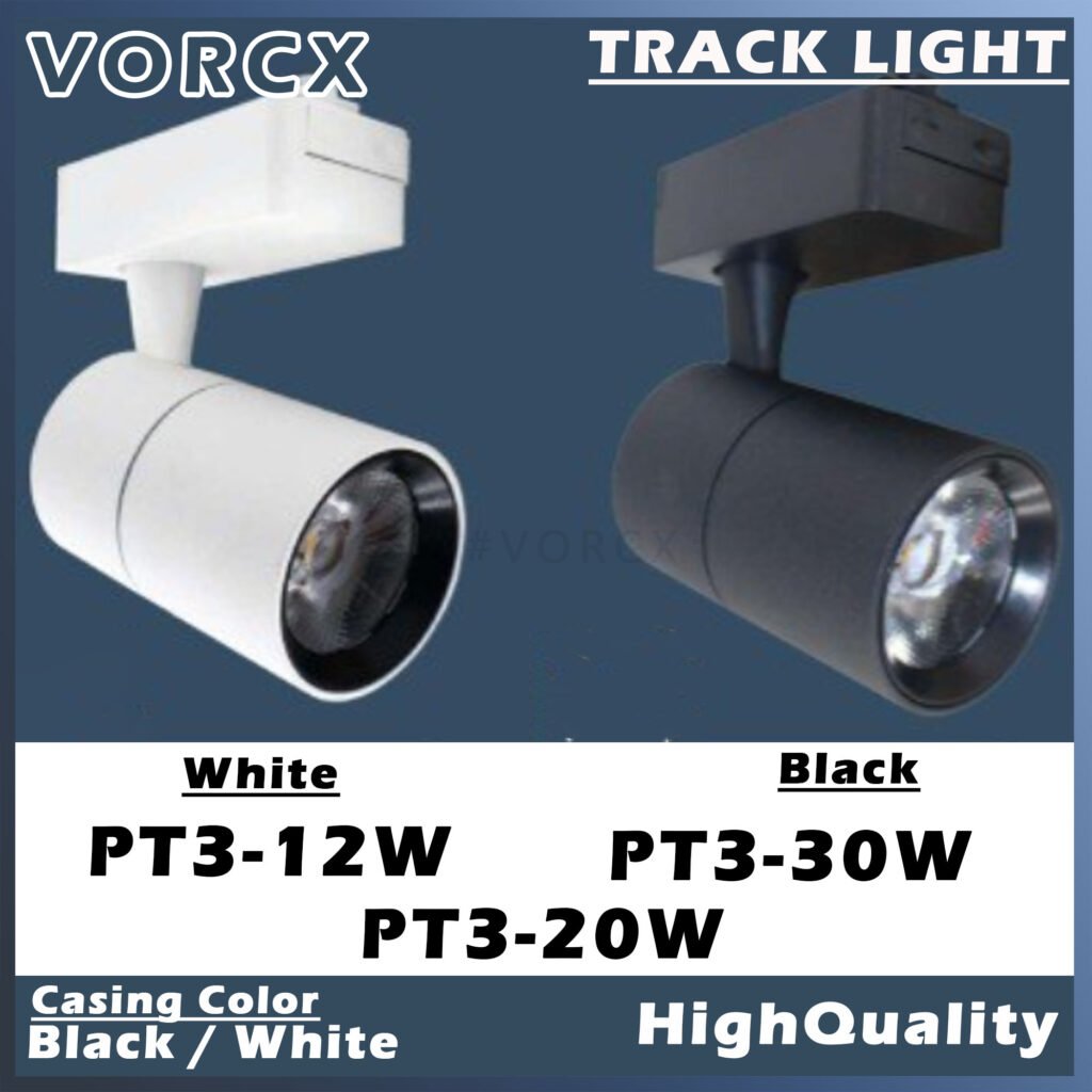 LH PT3 LED Permium Grade Track Light 12w 20w 30w Black & White COB Spotlight