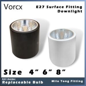EB Milo Tin E27 Surface Downlight Casing