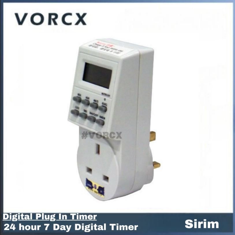 SUM 0026 Digital Plug In Timer w/ SIRIM