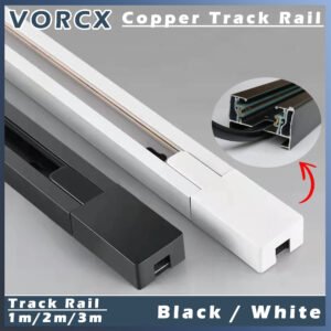 Copper Track Rail with Hard Metal Alloy Track Light