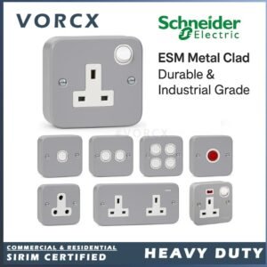 (SIRIM) Schneider ESM Metal Clad Switch & Socket