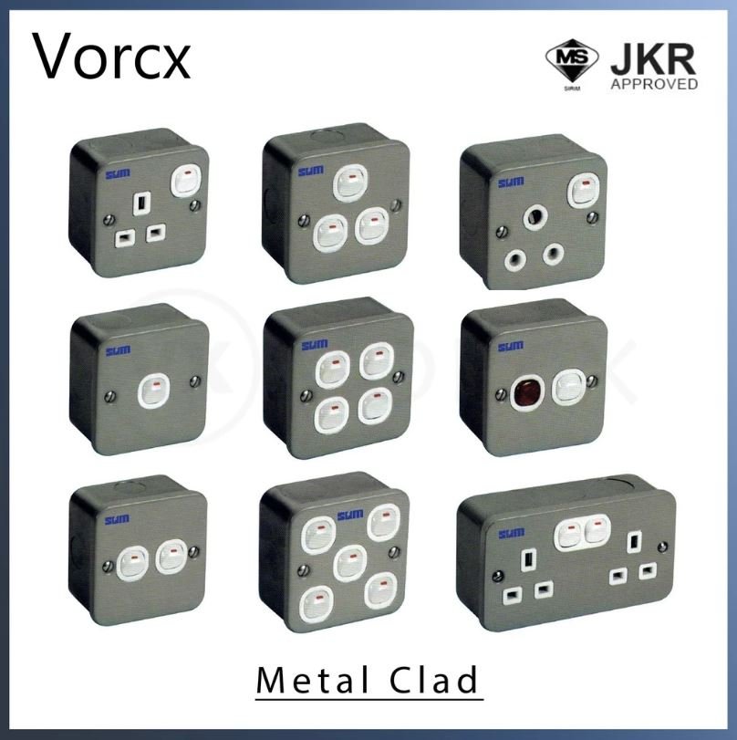 SUM Metal Clad Switch & Socket w/ SIRIM JKR