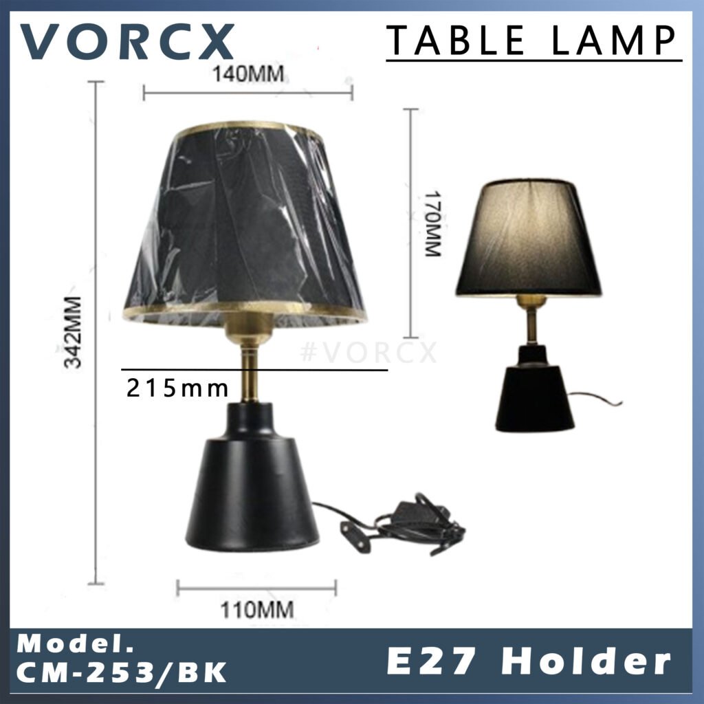CM-248/BK E27 Holder Table Lamp
