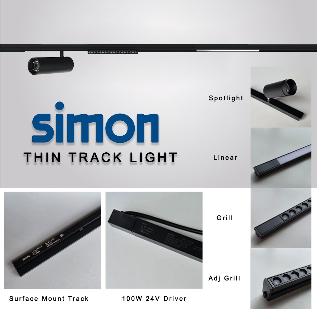 Simon LT30 1.5meter Slim Track Rail
