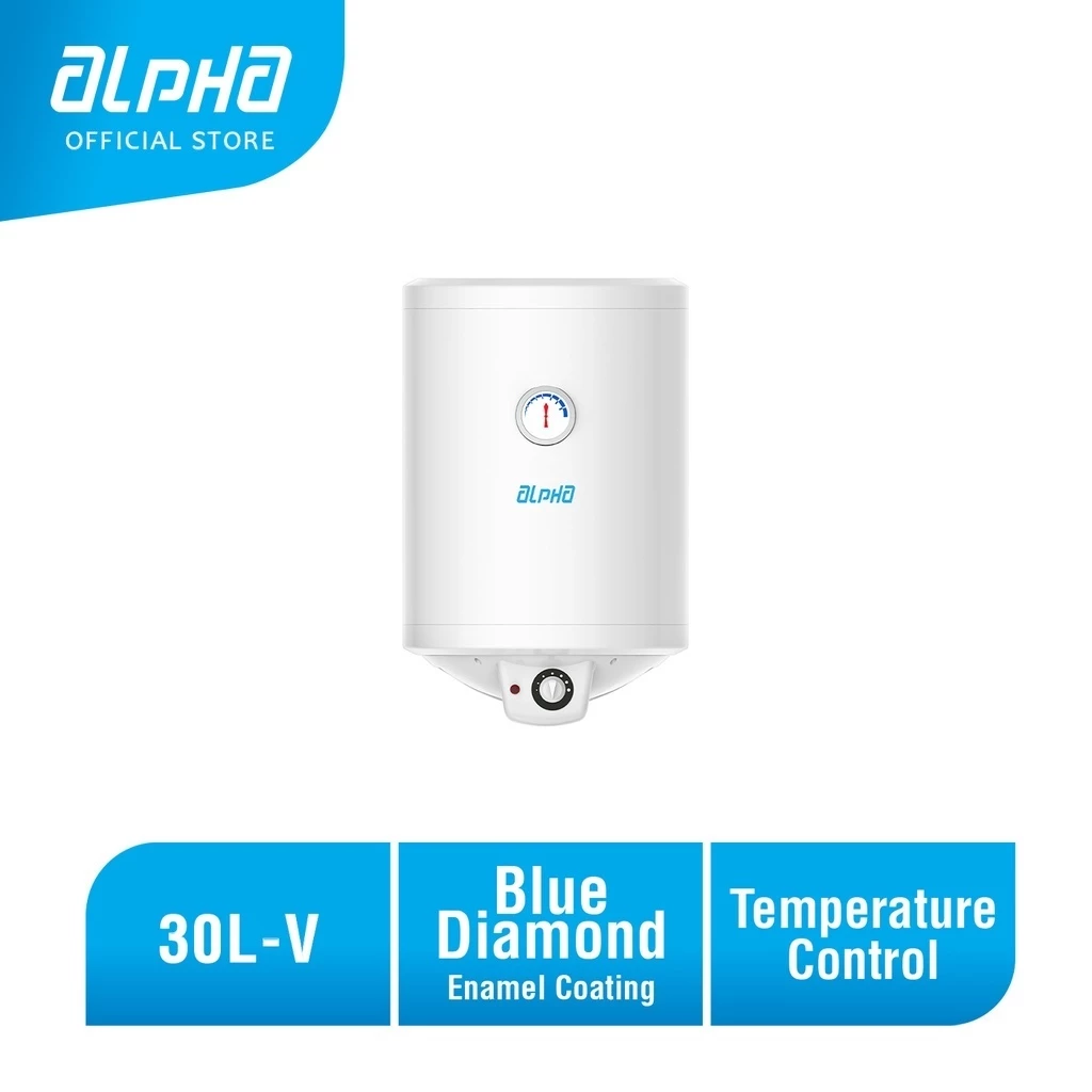 ALPHA AST-30-V Storage Water Heater Vertical Model (30L)