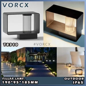 LH T8310 PILLAR LAMP 10W 3000K WARM WHITE OUTDOOR IP65