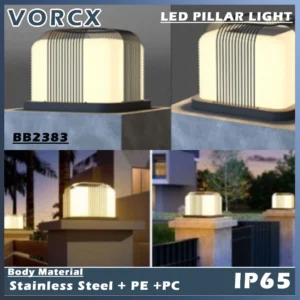 LH BB2383 12" 16" LED Pillar Light Built In Led IP65 3000K
