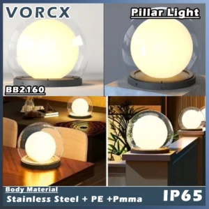 LH 2160 Pillar Light E27 Holder 12" 16" 3000K IP65
