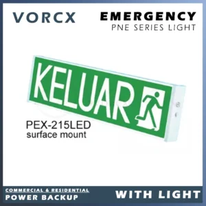 PNE PEX-215LED / PEX-215D-LED LED KELUAR Sign Box Type Single & Double Side Surface-Mount
