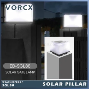 EB SGL88 Solar Pillar Lamp Outdoor