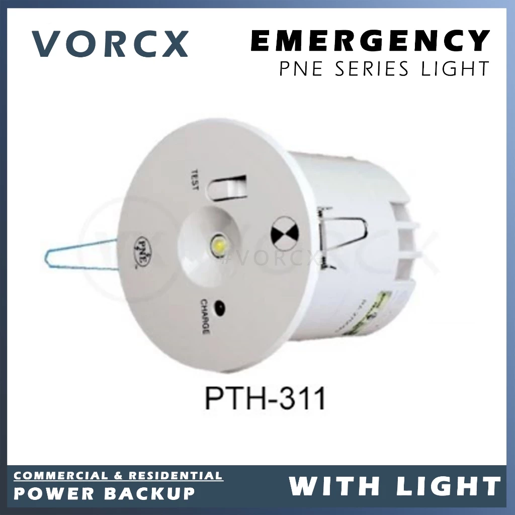 PNE PTH-311 1.0W Power LED Emergency Light Recess Mount