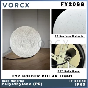 LH YF2088 E27 Holder Pillar Light