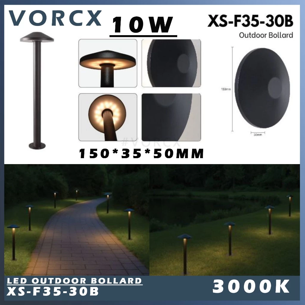 LH XS-F35 10W LED Outdoor Bollard