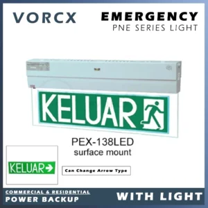 PNE PEX-138LED / PEX-138D-LED LED KELUAR Sign Slim Design Single & Double Side Surface-Mount