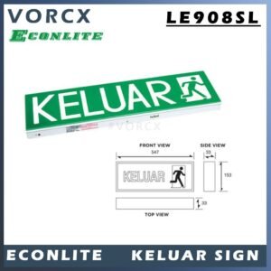 Econlite LE908SL Emergency Keluar Sign