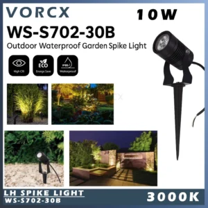 Share:  0 LH WS-S702 10W Outdoor Waterpoof Garden Spike Light 3000k