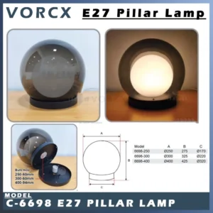C-6698 E27 PIllar Lamp