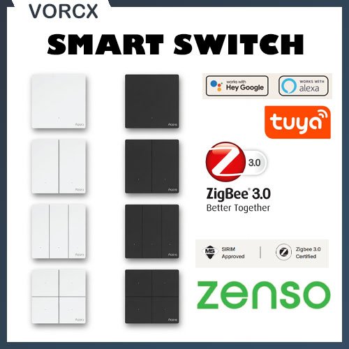 SIRIM | Zenso Zigbee Smart Switch | Tuya Google Alexa