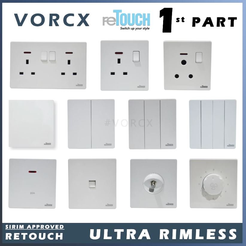 reTouch Ultra Rimless Switch White