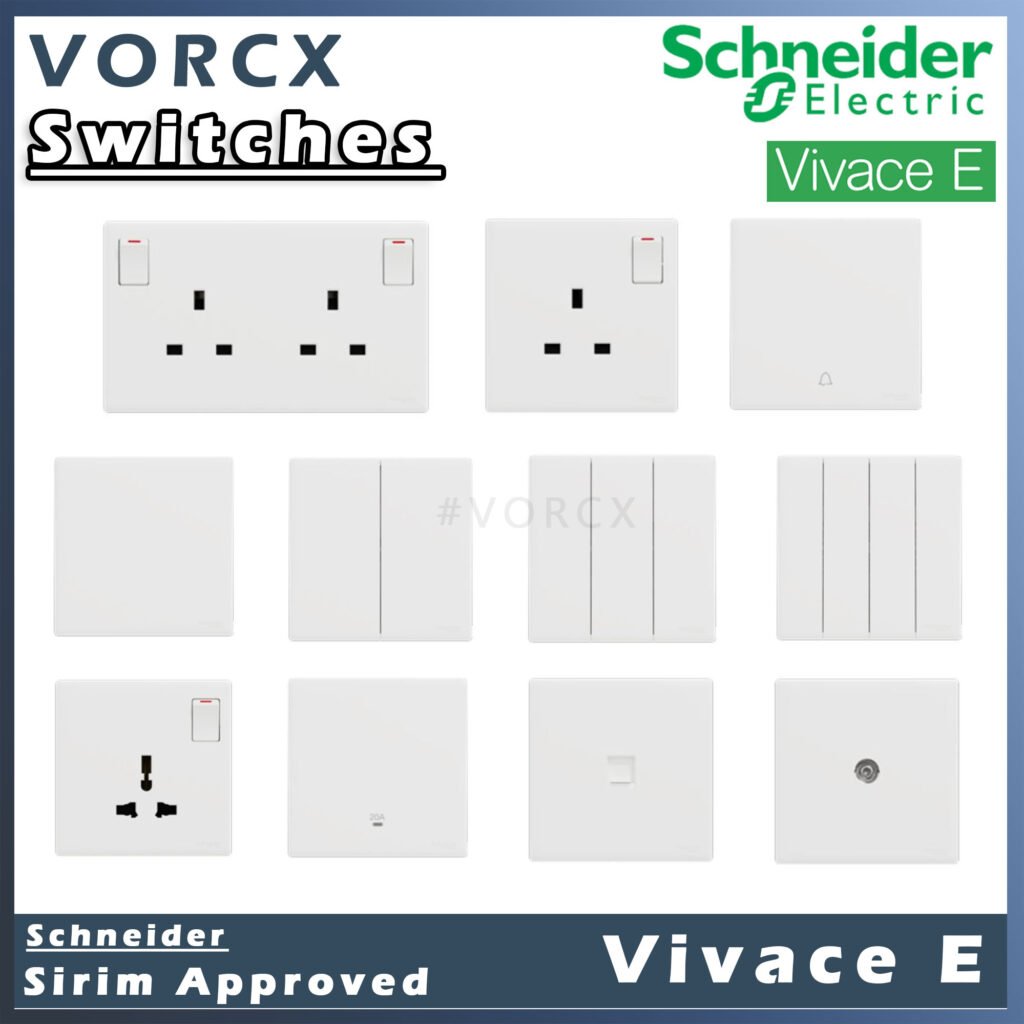 Schneider Vivace E Switches White