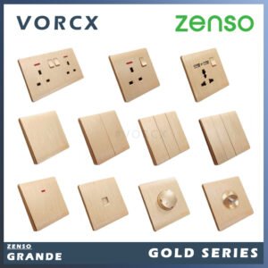 Zenso Grande Series Switches & Sockets Gold