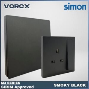 Simon M3 Series Switch / Switches & Socket Smoky Black Frameless Switches