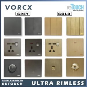reTouch Ultra Rimless Switch ( Gold / Grey )