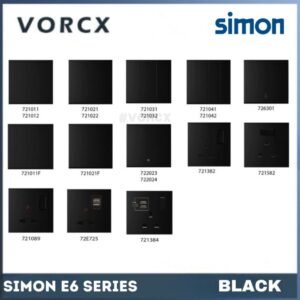 Simon E6 Series Switch / Switches & Socket BLACK