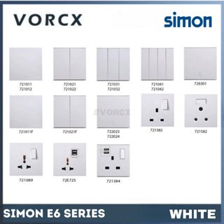 Simon E6 Series Switch / Switches & Socket WHITE
