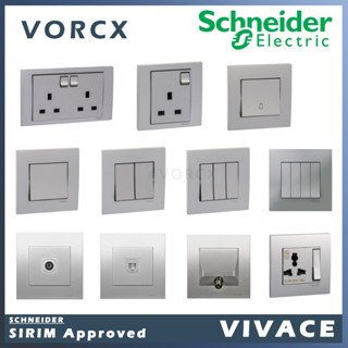 Schneider Vivace Switches Silver