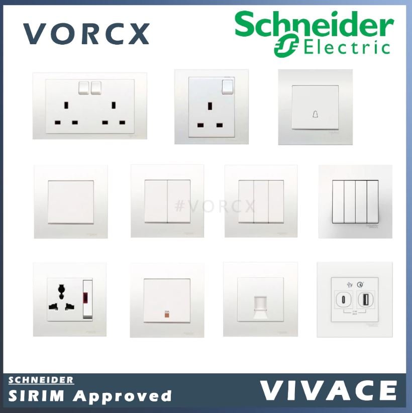 Schneider Vivace Switches White