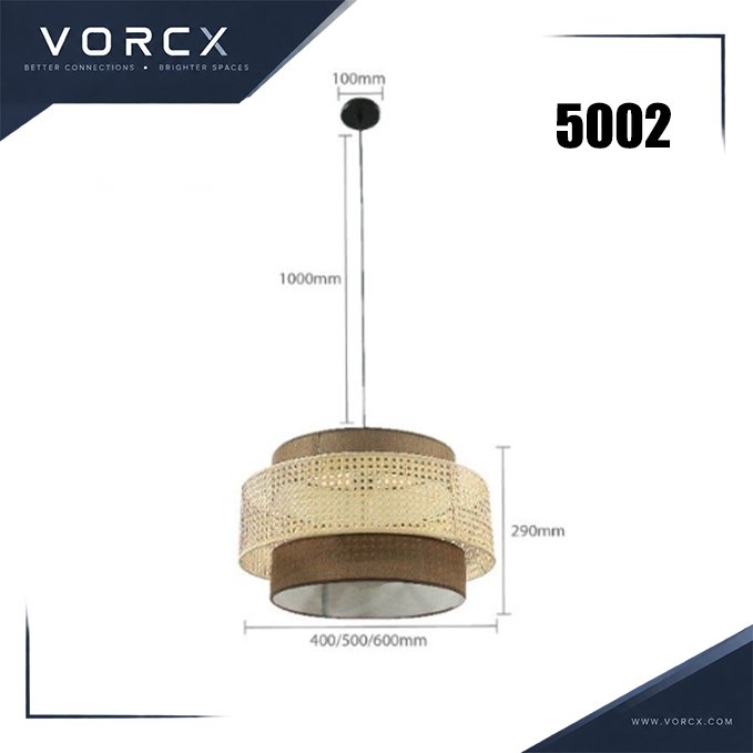 HA 5002 E27 Pendant Light 400 | 500 | 600mm