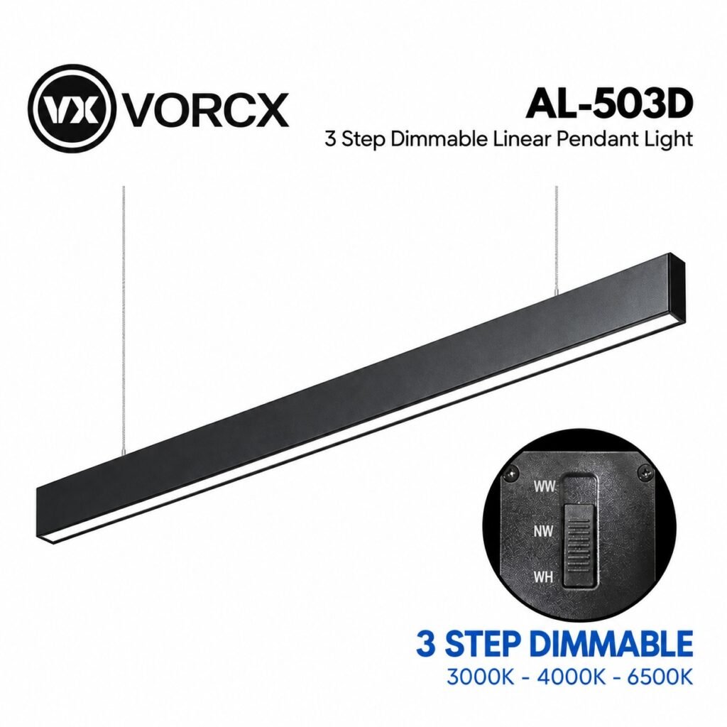 LH AL-503D 3Step Dimmable Linear Pendant Light 1200mm