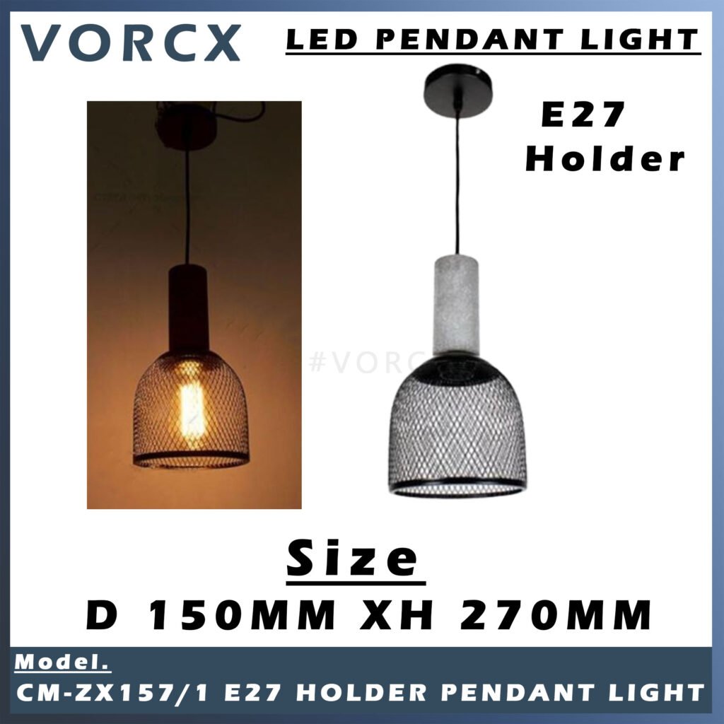 CM-ZX157 LED PENDANT LIGHT E27 HOLDER