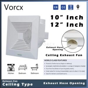 EB Ceiling Exhaust Fan Hose Opening 10 12 inch Air Vent