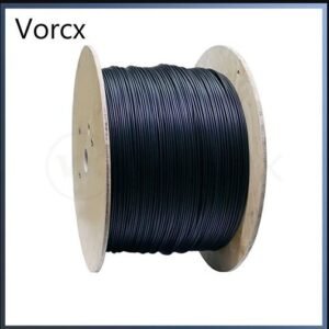 Fiber Optic 2 Core Drop Cable 1km Outdoor IB Black Drum