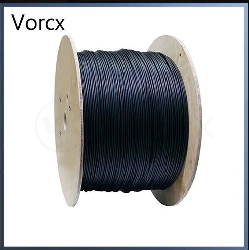 Fiber Optic 2 Core Drop Cable 1km Outdoor IB Black Drum