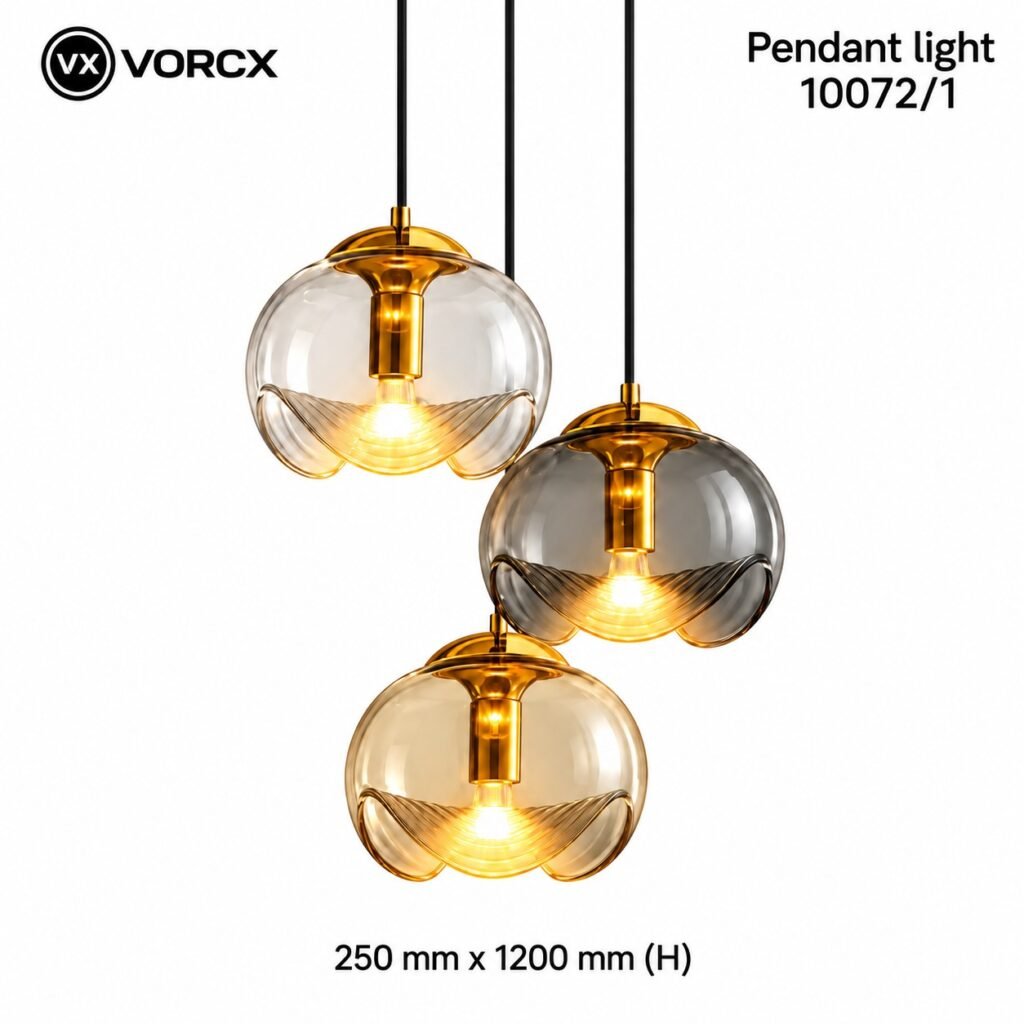 GS 10072/1 E27 Base Single Pendant Light