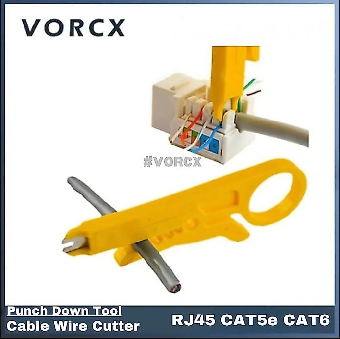 YPD1 RJ45 CAT5e CAT6 Punch Down Tool Network UTP LAN Cable Wire Cutter Stripper Tool