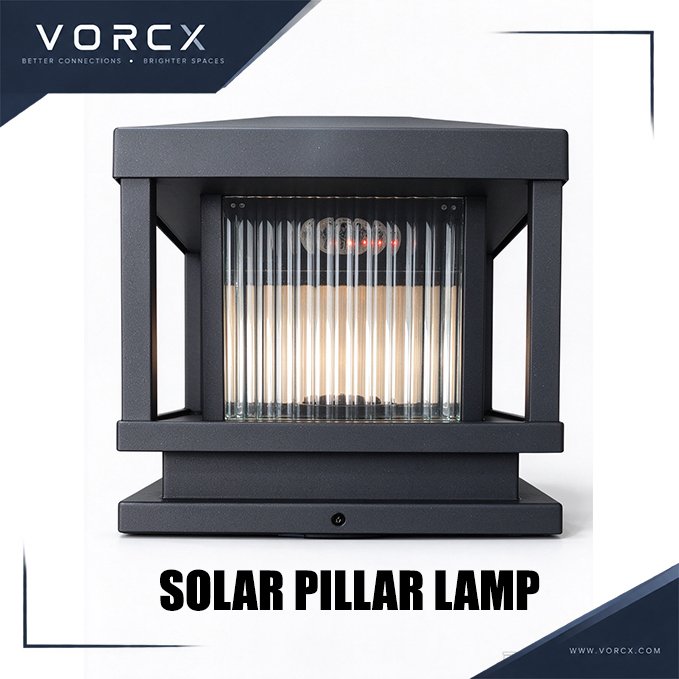 YET SB0170 2W Solar Pillar Light 250|350|450|550mm