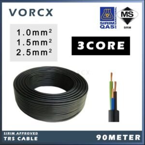 BT 3Core TRS Cable Full Copper 1.0mm / 1.5mm / 2.5mm 90meter