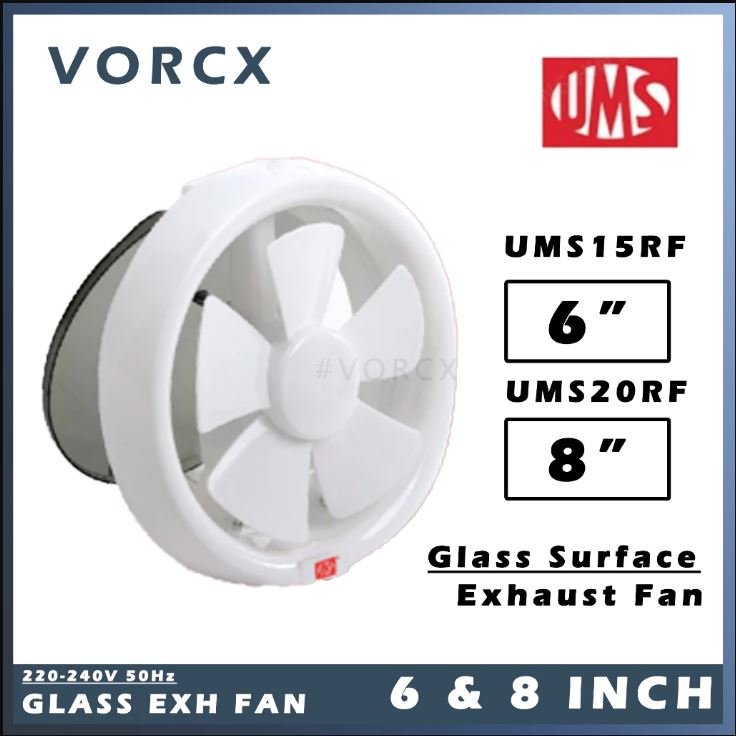 UMS Glass Mount Ventilating Exhaust Fan