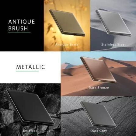 Schneider UNICA X Ultra Slim Switch (Dark Bronze & JET Black & Drak Grey) - Image 3