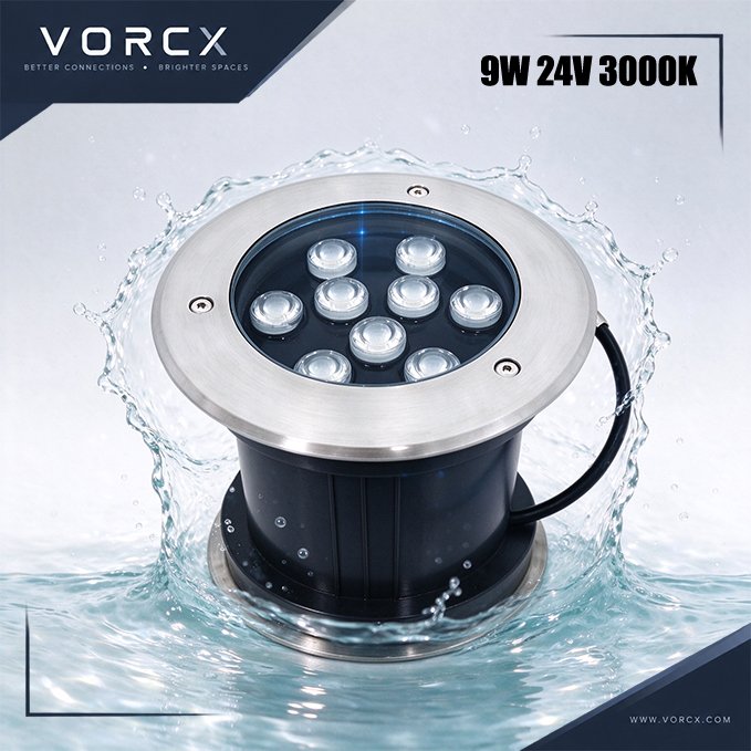 Lampros DM150 9W 24V 3000K Underwater Light