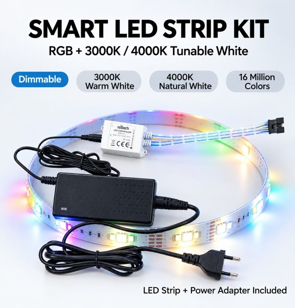Retouch Smart 2.5A 24V LED Strip Adapter & Controller (Max 10meter)
