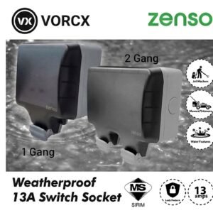 ZENSO IP66 Weatherproof Cover (SIRIM APPROVED) Weather proof for Outdoor Garden Water Jet Spray